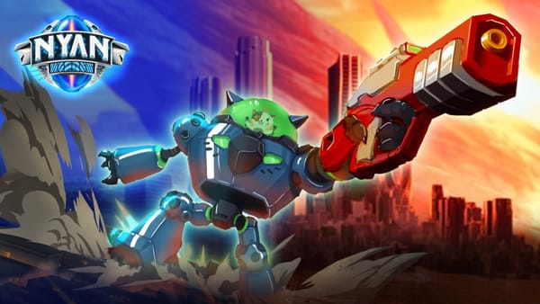 Nyan Heroes, a Role-playing Game Controlling Combat Robots Against Enemies