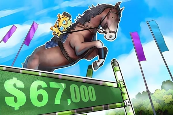 Hơn 75% nhà đầu tư Bitcoin ngắn hạn có lãi khi BTC vượt mốc $67K