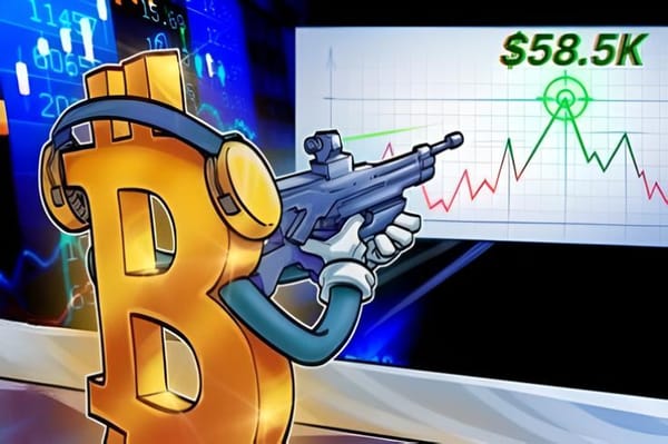 Giá Bitcoin Chạm Mức Cao Nhất Trong Tuần Gần $58,5K Khi Dữ Liệu Việc Làm Mỹ Không Đạt Kỳ Vọng